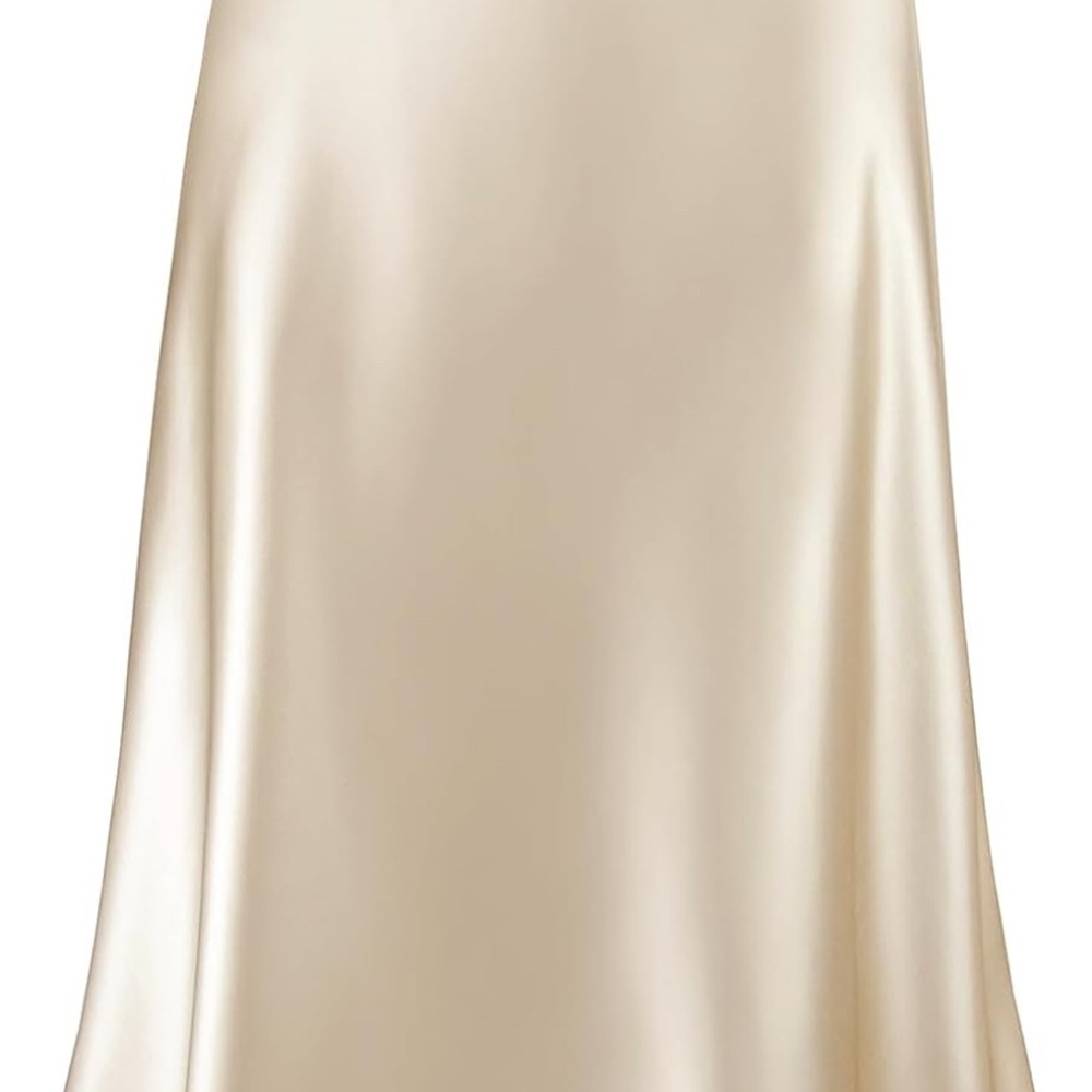 Nine West Cream Satin Skirt